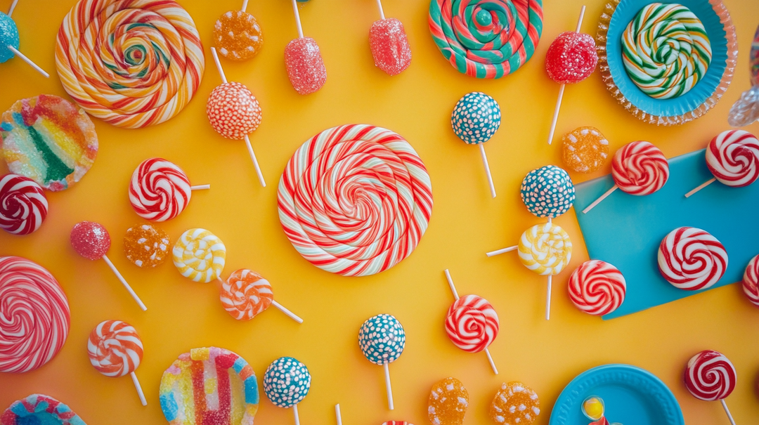 colorful lollipops