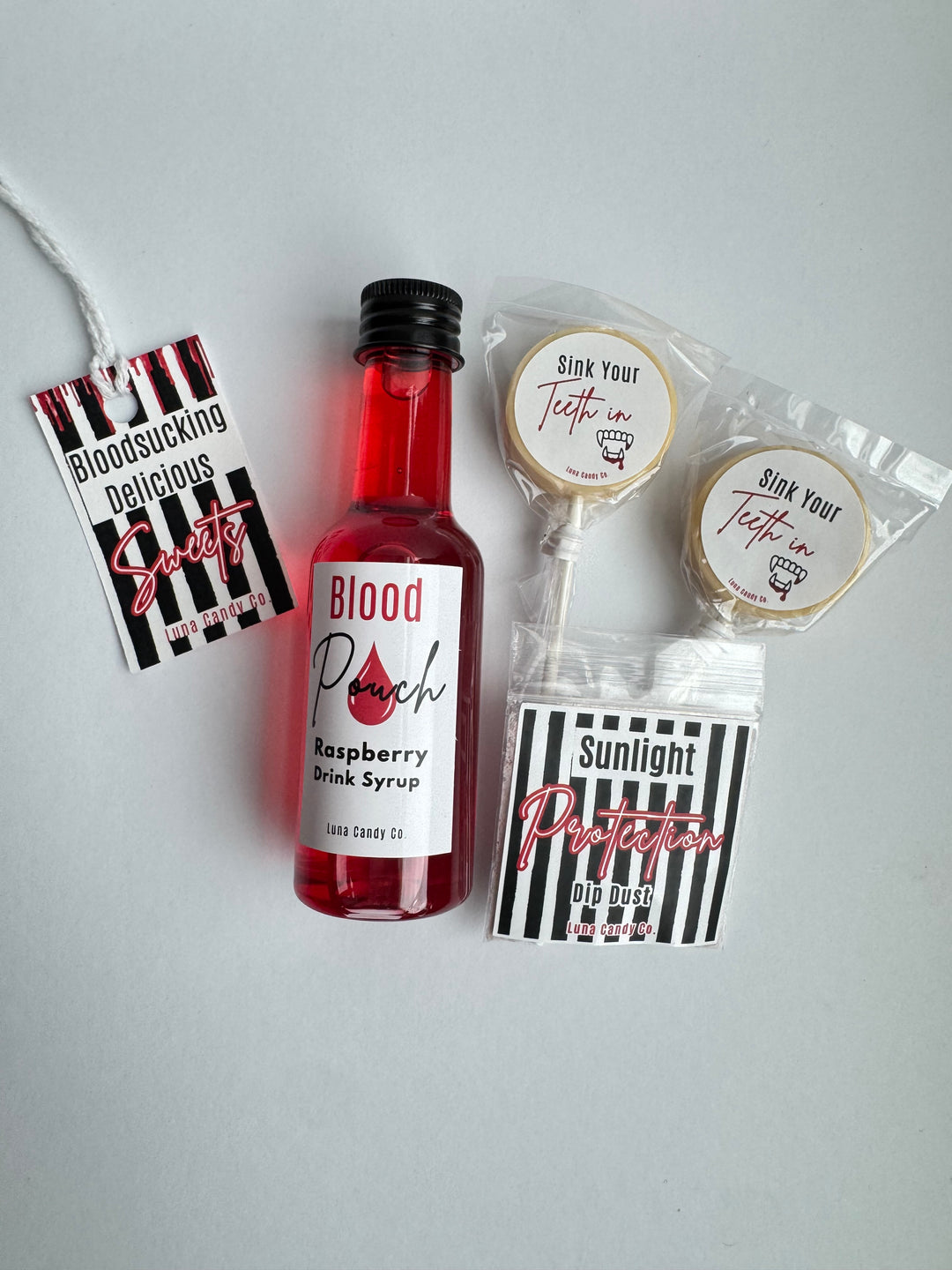 Vampire Halloween Candy Gift Bag – Sink Your Teeth In