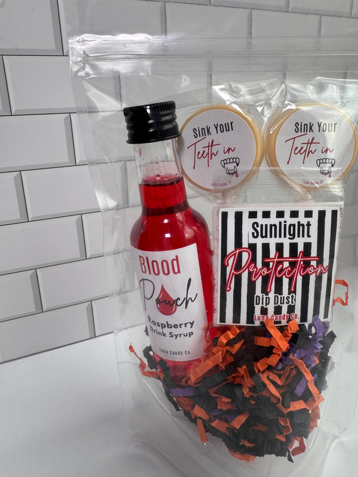 Vampire Halloween Candy Gift Bag – Sink Your Teeth In