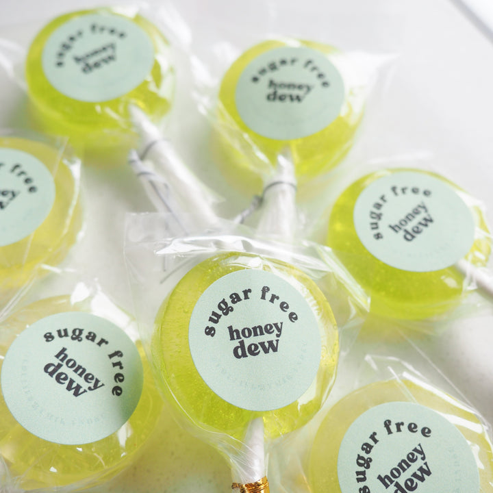 Sugar free honeydew lollipop