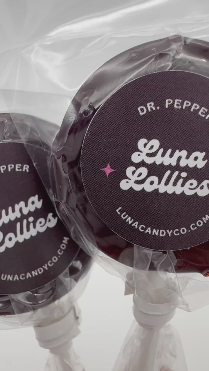 Dr. Pepper Inspired Lollipops